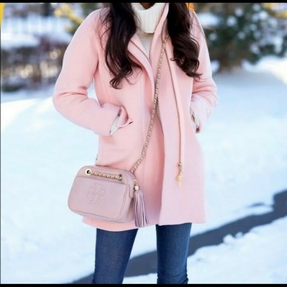 J. Crew Jackets & Blazers - J. Crew Stadium Cloth Cocoon Coat Gossamer Peach